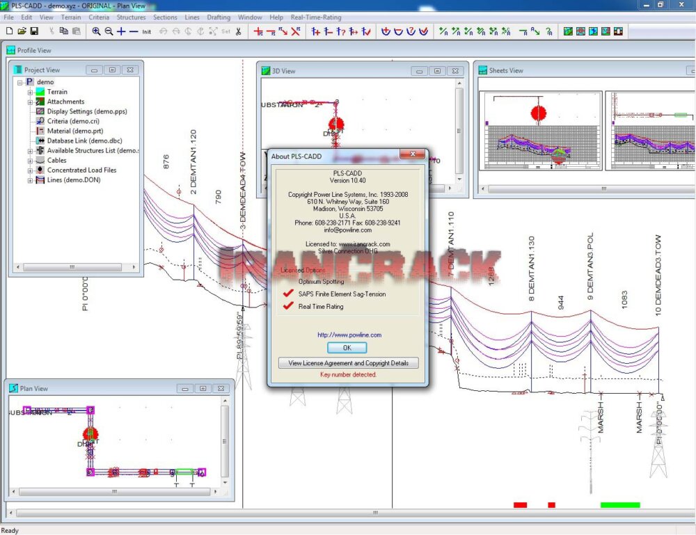 نرم افزار طراحی خطوط فشار قوی PLS-CADD 10.4
